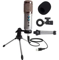 Comprar Microfono Condenser Usb Lane Bm-858 Cable Tripode Antipop