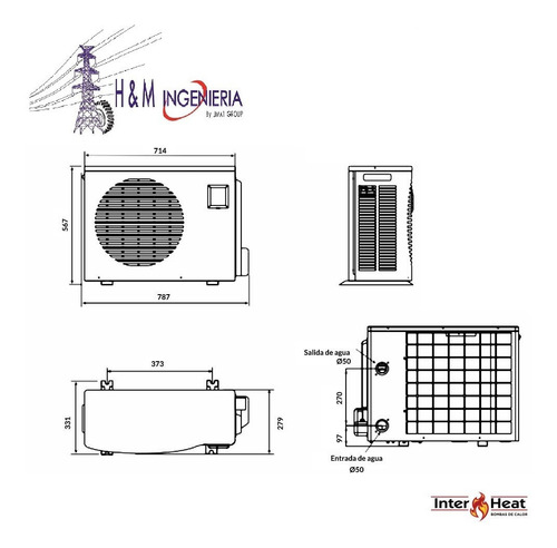 Bomba De Calor Inter Heat 13000 Btus Wifi 220 Volts 12 Msi