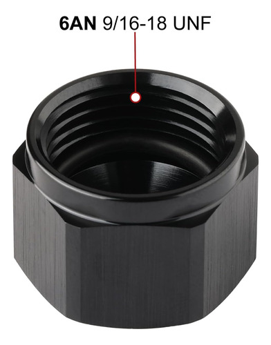6an Hembra Flare Cap Port Plug Block Off Adaptador De Montaj