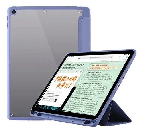 Funda Carcasa Transparente Con Ranura Lapiz  Para iPad 10.2