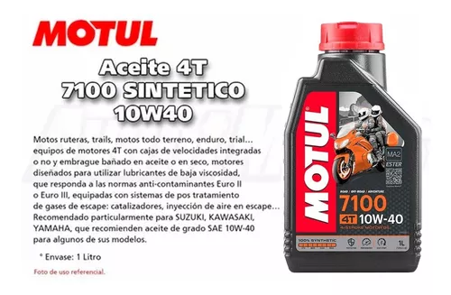 Motul Aceite para moto 7100 10W-40, 4 tiempos, sintético, 1 litro – 104091  (3)