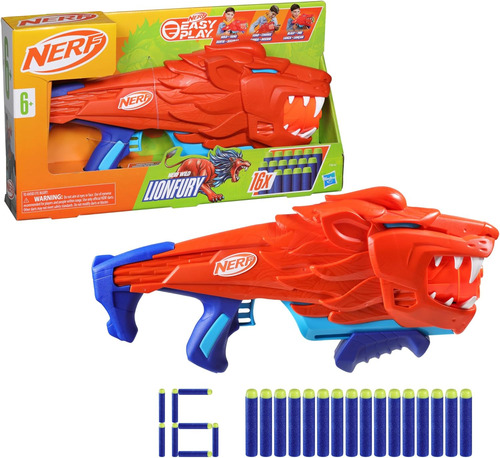 Nerf Junior Wild Lionfury Incluye 16 Dardos