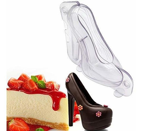 Molde De Chocolate Para Zapato De Tacón 3d Grande Con 3