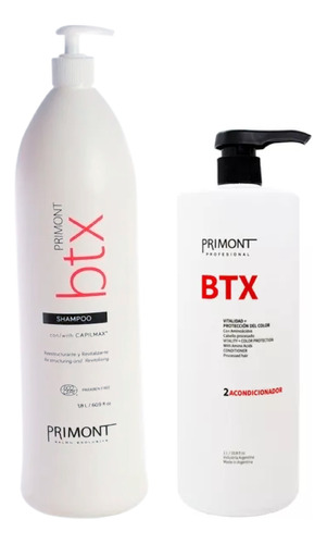 Pack Btx Primont Shampoo 1.8l + Acondicionador 1l 