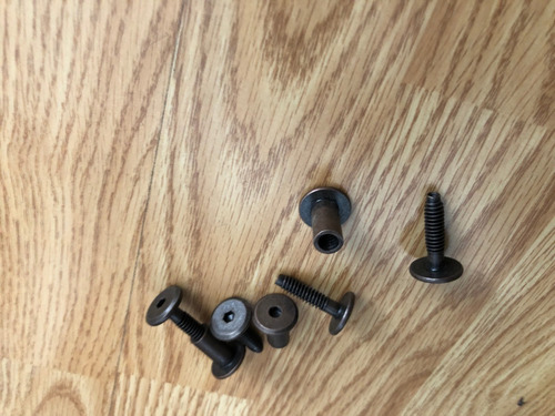 Tornillo Union Para Mueble Gabinetes 100pz 25mm ¼'' Cobre An