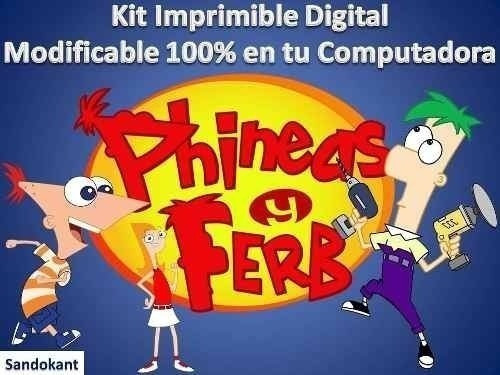 Kit Imprimible   Fiesta De Phineas Y Ferb