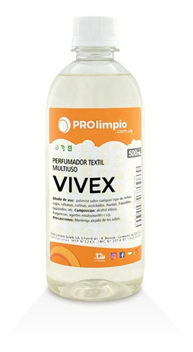 Perfumador Liquido Para Telas Aroma Vivex 500 Mililitros