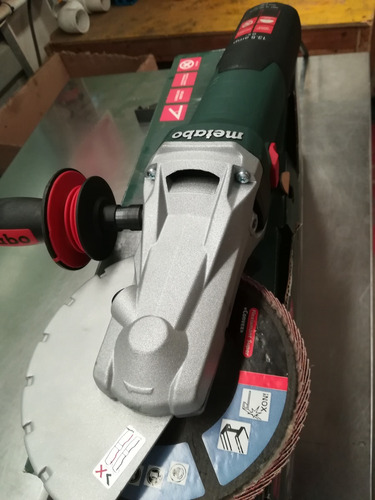 Metabo Wef 15-150 Quick Esmeriladora De 6 Cabeza Plana Color Verde Frecuencia 60