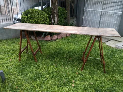 Juego De Caballetes Con Protector De Madera A Elección