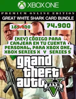 Gta 5 Premium Online Edition Xbox One, Series X Y S Código