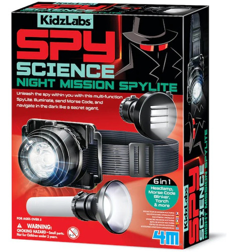 Kit De Detective Linterna Espía Con Código Morse Spylite