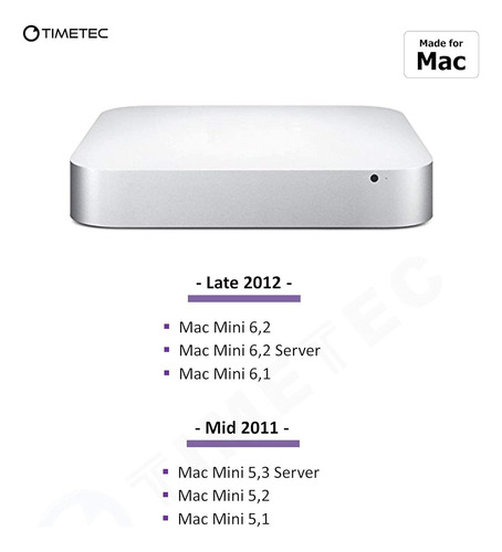 Memoria Ram Timetec 8gb, Apple Ddr3l 1600mhz Pc3l-12800