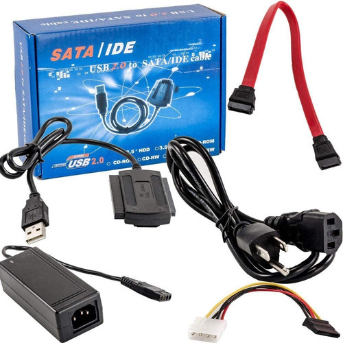 Convertidor Sata Ide A Usb Para Disco Duro 2.5 Y 3.5