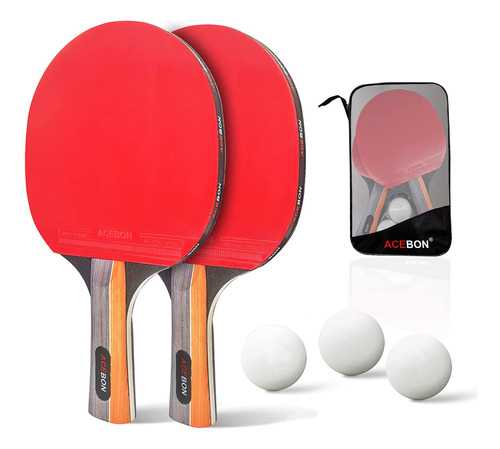 Pala Ping Pong Red Retractil Para Tenis Mesa Do Bola