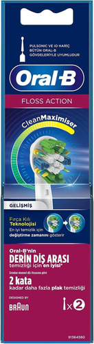 Oral B Floss Action Eb 25 Cabezales De Repuesto Para Cepill.