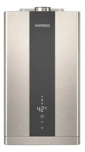 Aquecedor de água a gás GLP Komeco Digital Inox AUT KO 21DI G2