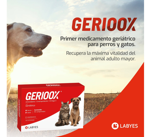 Suplemento Gerioox Senior Omega 3 Para Perro/gato 30c