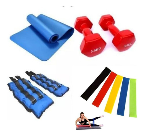 Kit Set De Ejercicio Entrenamiento Fitness Mym Ventas