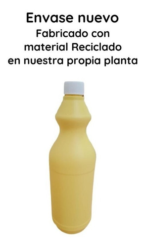 Imagen 7 de 10 de Envase M3 Lavandina 1 Litro Amarilla Mat Recup- (200 Unid)