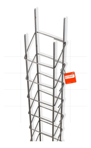 Imagen 1 de 8 de Estructura Acindar 10x15 Hierro 8mm Estribos 5mm 3 Mts Largo
