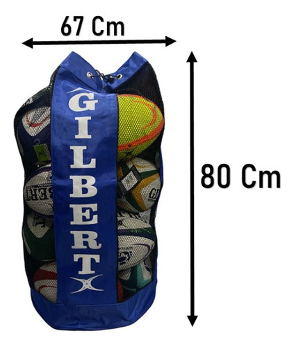 Bolsa Red Porta Pelota Gilbert Futbol Basquet Voley Rugby