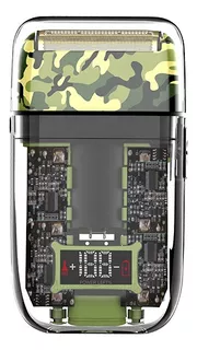 Rasuradora Afeitadora Kemei Km-tx7 Verde Militar 110v/240v