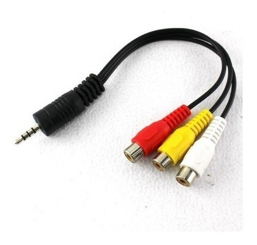 Cable Plug 3.5mm 4 Contactos A 3 Rca Hembra