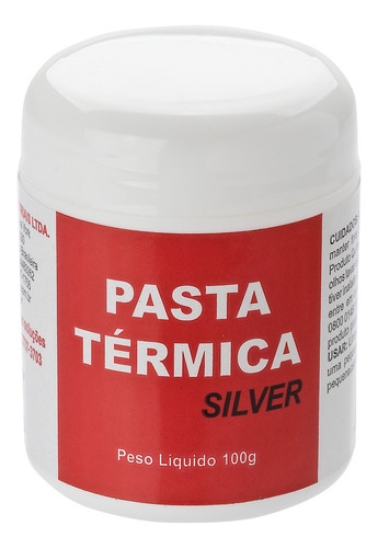 Pasta Térmica Prata Cinza Premium Silver Processador 100g 