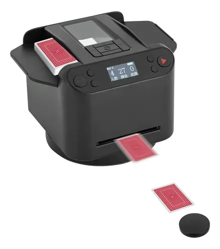 Barajador Y Repartidor Automático De Cartas 360° – Máquina Eléctrica Con Memoria Y Bajo Ruido, Ideal Para Fiestas Y Camping