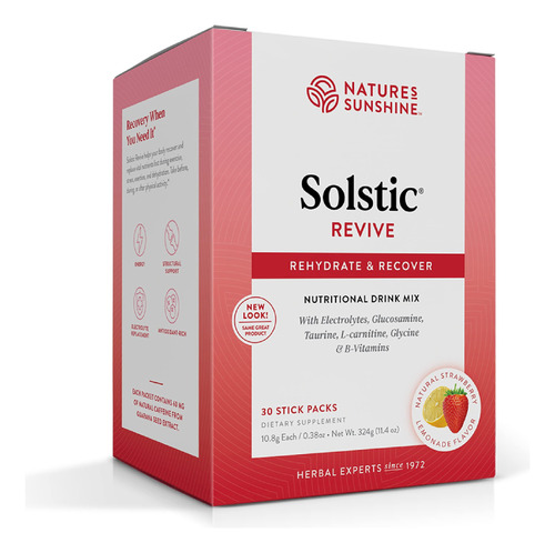 Nature's Sunshine Solstic Revive, 30 Paquetes | Bebida De Re