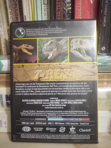 Dvd Reconstruyendo Al T-rex Dinosaurio Como Nuevo (Usado)