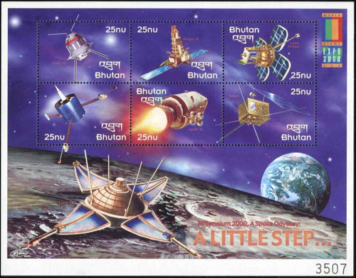 Espacio - Sondas - Bután 2000 - Hojita Mint - Yv. 1513-1518