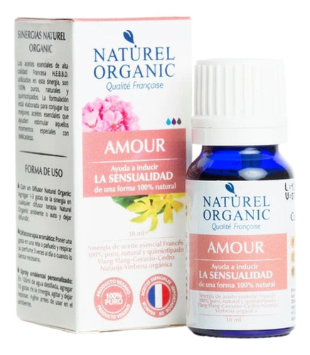 Sinergia Aromaterapia Amour Naturel Organic Aceite Natural