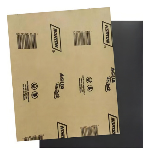 Kit Com 50 Folhas De Lixa Dagua Grão 240 - Norton