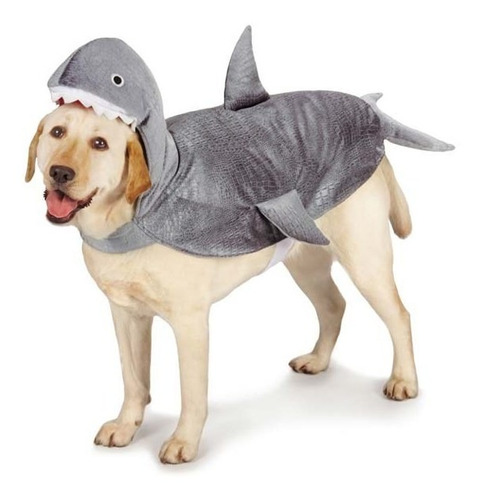 Disfraz De Tiburón Talla Large Para Perro- Halloween