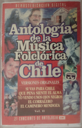 Cassette Antología De La Música Folclórica Chilena Vol.2(975