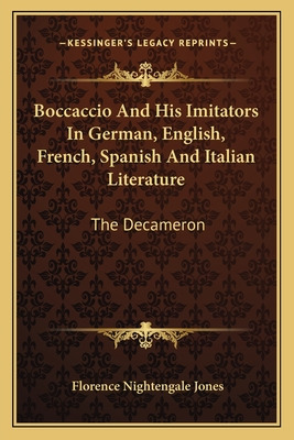 Libro Boccaccio And His Imitators In German, English, Fre...