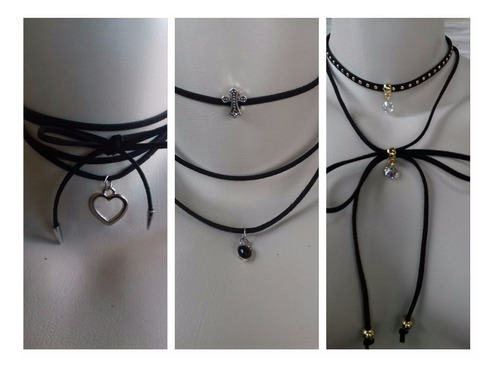 Kit 25 Chokers Colar Gargantilha Alto Atacado Revenda