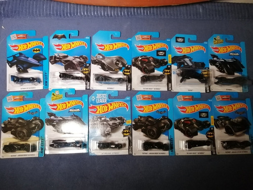 Colección 12 Batimobiles Hot Wheels Batman