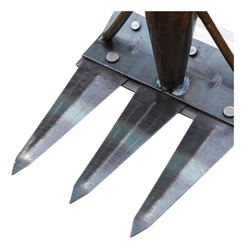 Garden Hoe Weeding Rake Manual Weeder Tool Hold 3 Dientes