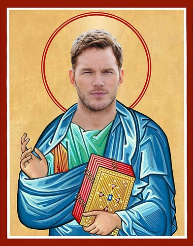 Chris Pratt Celebrity Prayer Candle Funny Saint 8 Glass