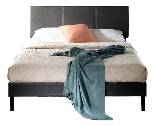 Cama Cambril Zinus Colchón Espuma 2 Plazas Long 30cms