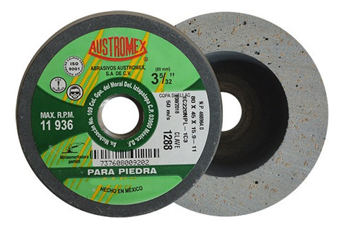 Copa Para Pulido Austromex 1288 Ar 3 5/8 Shelac 1 Pz