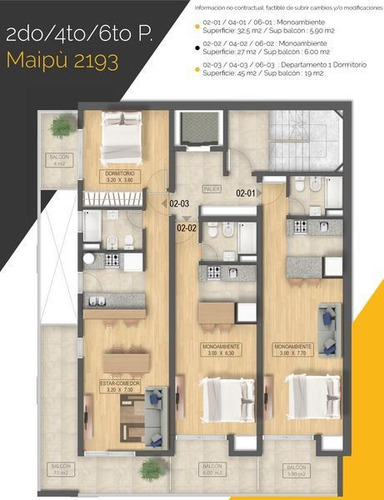 Imagen 5 de 13 de Departamento 1 Dormitorio - Maipu Y Riobamba