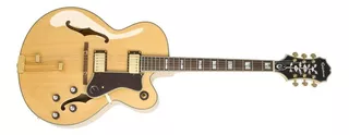 Guitarra eléctrica Epiphone Archtop Broadway hollow body de abeto/arce natural con diapasón de palo de rosa