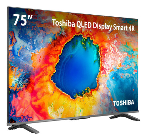 Smart Tv Toshiba 75 Polegadas 4k Qled 75c450ns