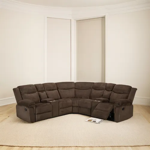 Sillón Reclinable Praga Cuero Sintético 5 Cuerpos
