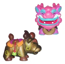 Comprar Llaveros Duo Amuleto Abundancia 2pza Buey Niu Dragon Genbu