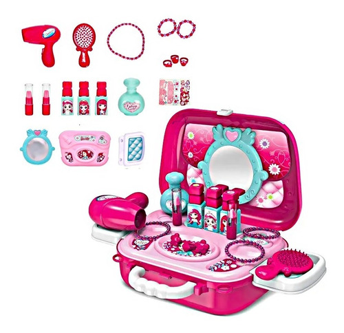 Set De Maquillaje De Niñas Juguete Estuche 24cm Accesorios 