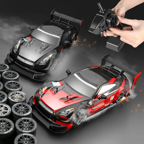 Profesional Coche Drift Rc 1/16 Luz Led Coche Control Remoto